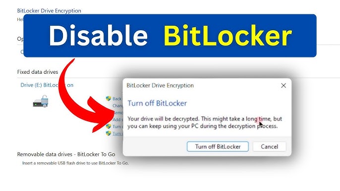 Enable or Disable BitLocker on Removable Data Drives in Windows 11/10