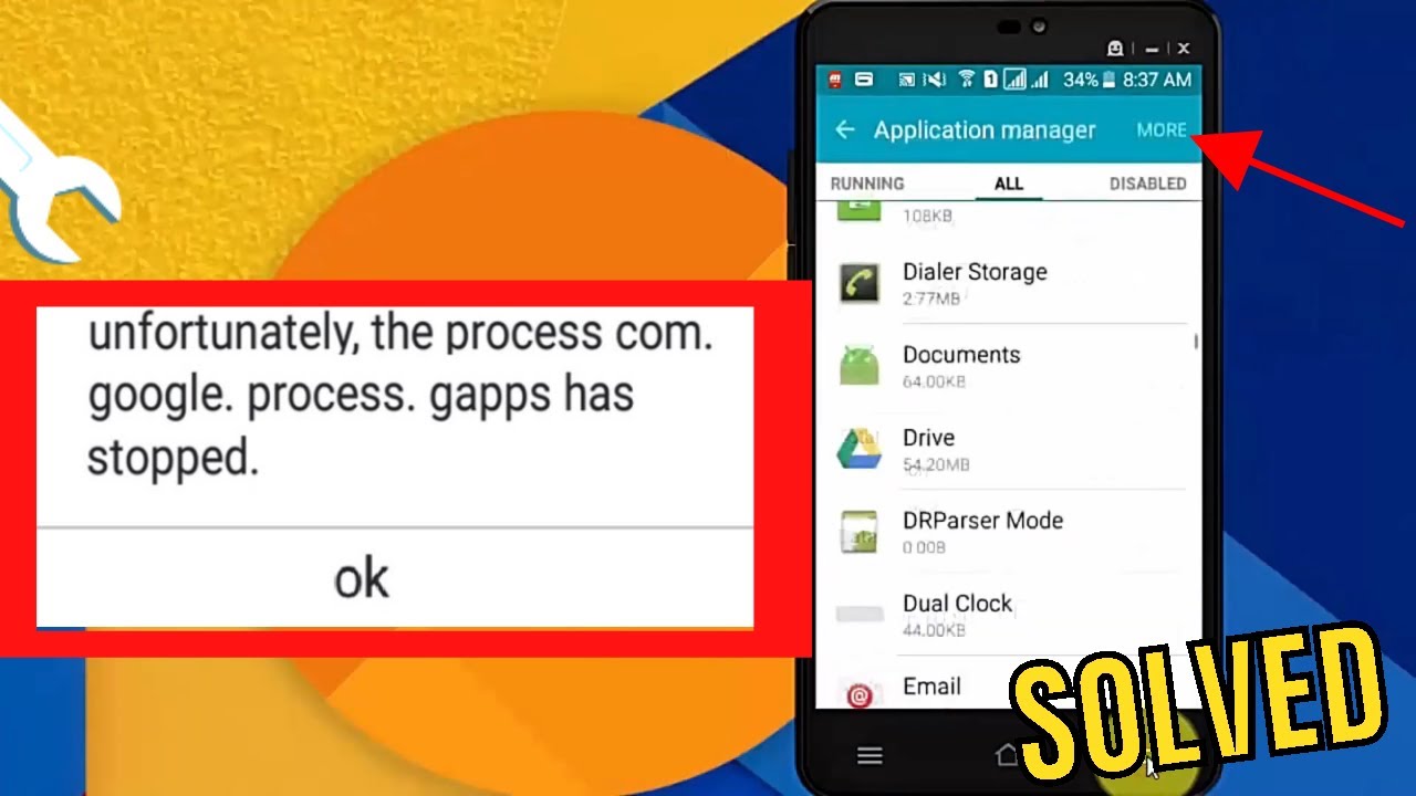 Fix com.google.process.gapps Has Stopped Error Fast