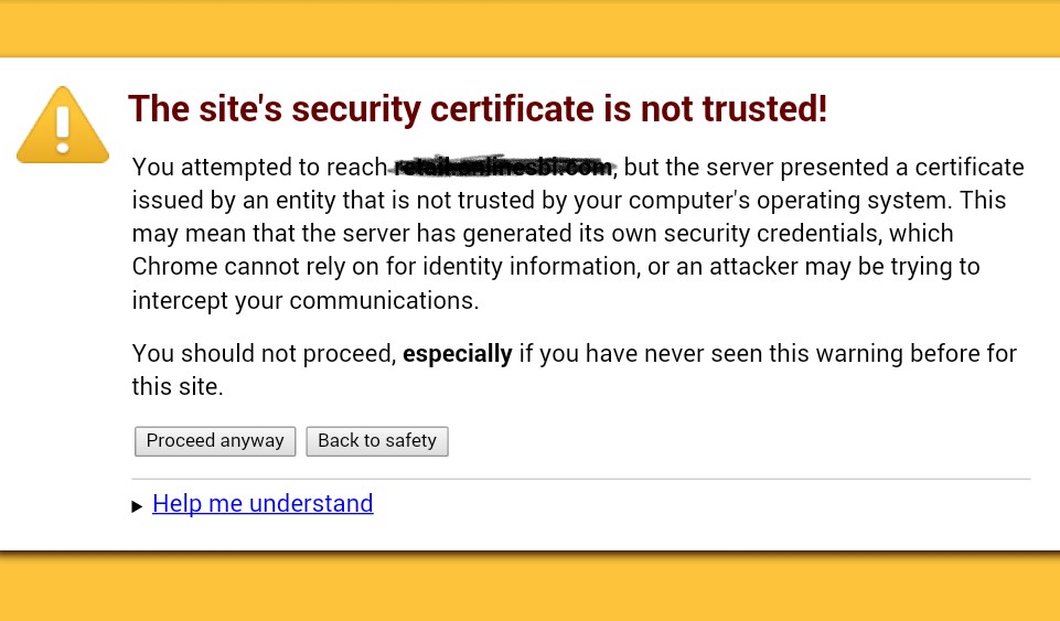 Fix “Security Certificate Not Trusted” Error Easily