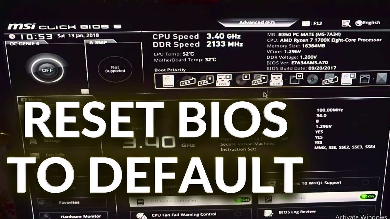 How to Reset BIOS Settings to Default on a Windows Computer 12 How to Reset BIOS Settings to Default on a Windows Computer