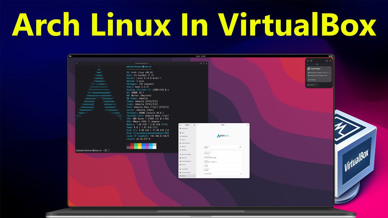 Install Arch Linux in VirtualBox Step-by-Step Guide