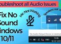 Fix Audio Not Working Windows 10 Sound Problem Fast